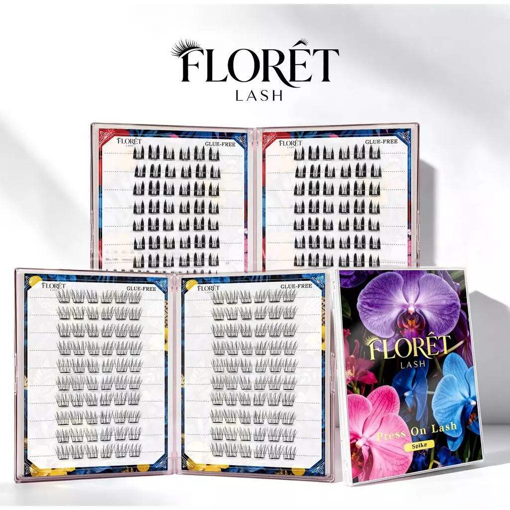 COD FLORÈTLASH ขนตาปลอมกาวในตัว 20 แถว ลุคธรรมชาติ ไม่ต้องใช้กาว เบา ติดง่าย ใช้ซ้ำได้ คุ้มสุด ๆ!
