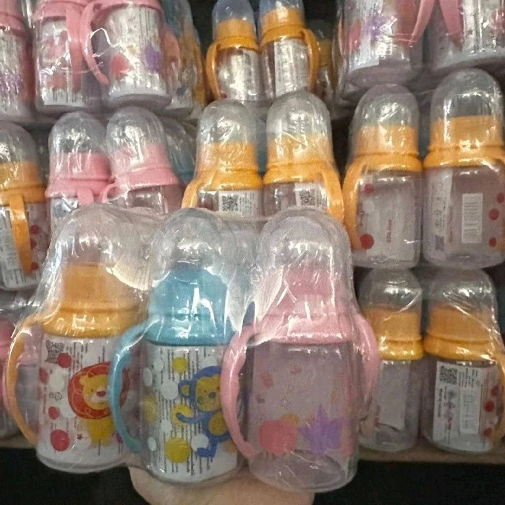 ขวดนม 4 ออนซ์ คละสีคละลาย ยกโหล 12 ชิ้น คละสี