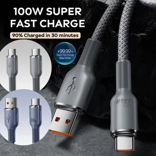 Ganve สายชาร์จ TypeC Micro Type C-C 60W 100w Fastcharge สายเคเบิลชนิด C 120W ชนิดชาร์จเร็วสุดๆ 6A