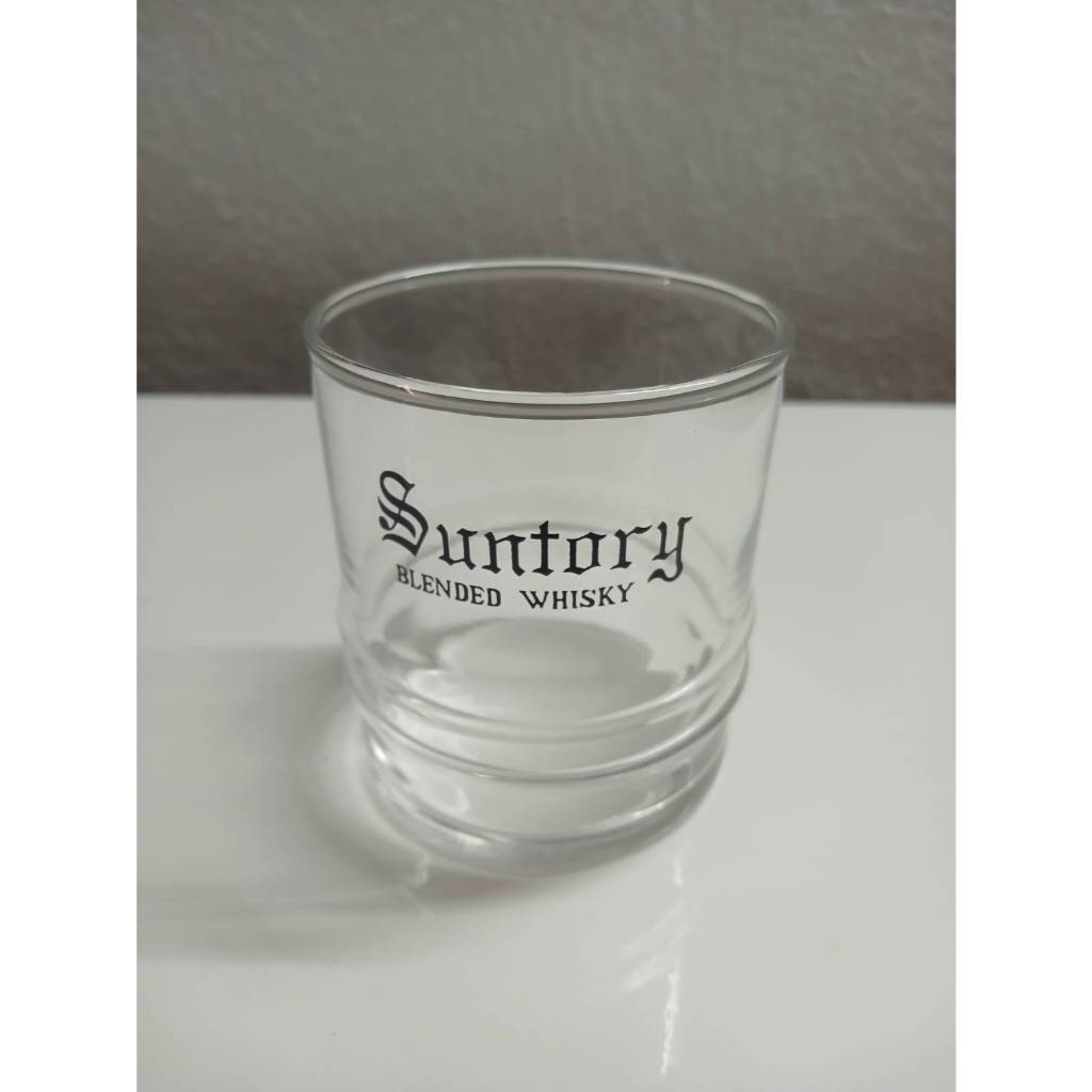 [พร้อมส่ง] แก้ววิสกี้ Suntory Blended Whisky Glass แก้วร็อคทรงลอน วินเทจ ซันโตรี แท้จากญี่ปุ่น