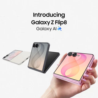 (Online Exclusive) Samsung Galaxy Z Flip8 12/256 GB,Exynos 2600* ,แบตเตอรี่ 4300 mAh, จอในกว้าง 6.9"*,กล้องคมชัด 50 MP