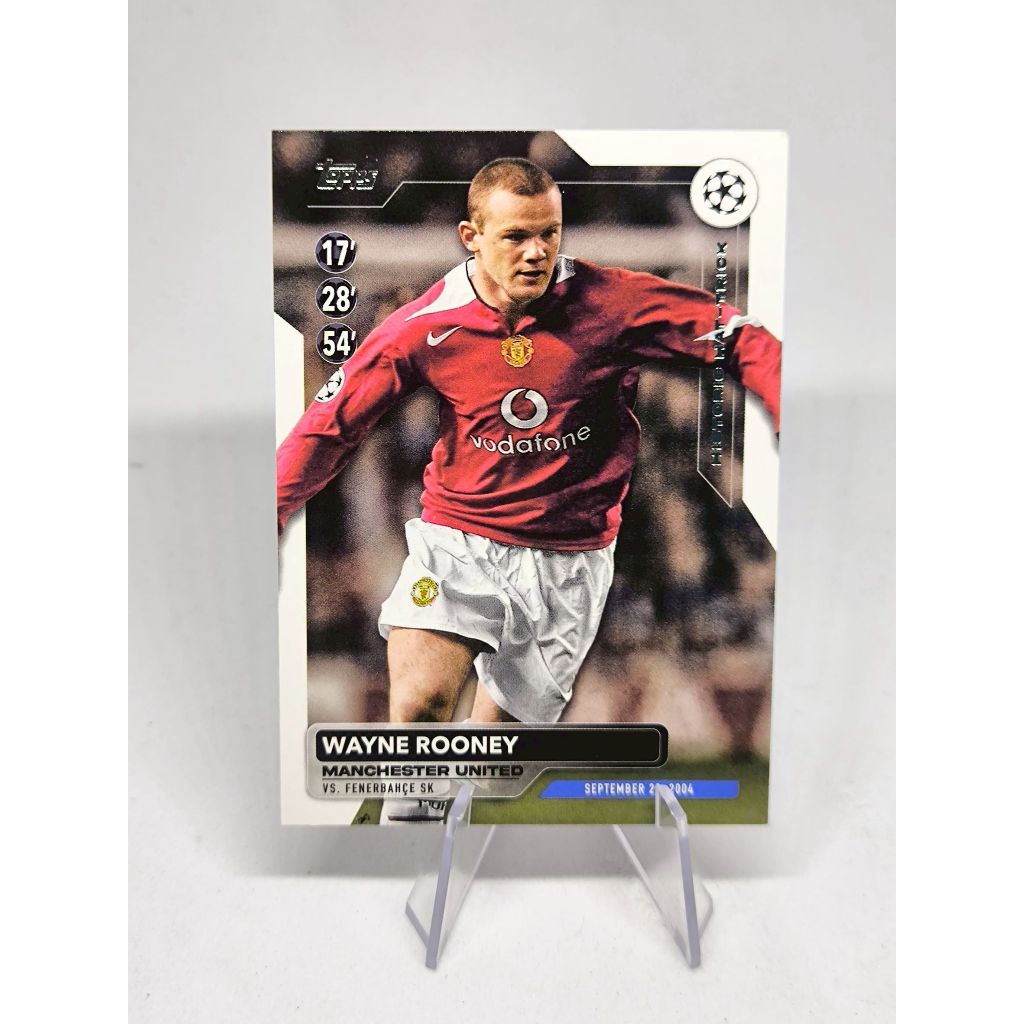 การ์ดฟุตบอล Topps UEFA Club Manchester United (มีตำหนิ)