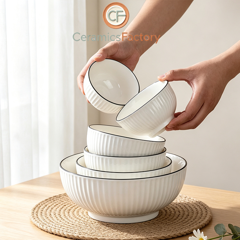 CeramicsFactory2026 รวมทุกลาย จาน ชาม เซรามิกญี่ปุ่น แบบจัดเซ็ต S-M ชุด 4-6 ชิ้น ราคาถูก คุณภาพดีเยี่ยม เข้าไมโครเวฟได้