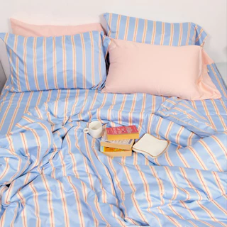 ชุดผ้าปูทีนอนสี Afternoon Summer | 100% Single-Ply Cotton ไม่ติดขนแมว Beneath Luxury Bedding