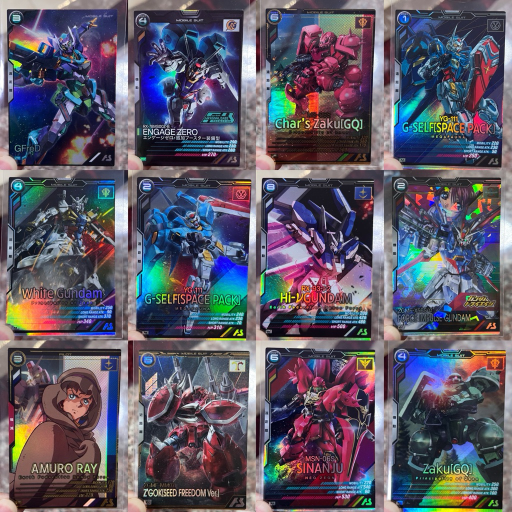 (พร้อมส่ง) การ์ดกันดั้ม Mobile Suit Gundam Arsenal Base Card ระดับ M