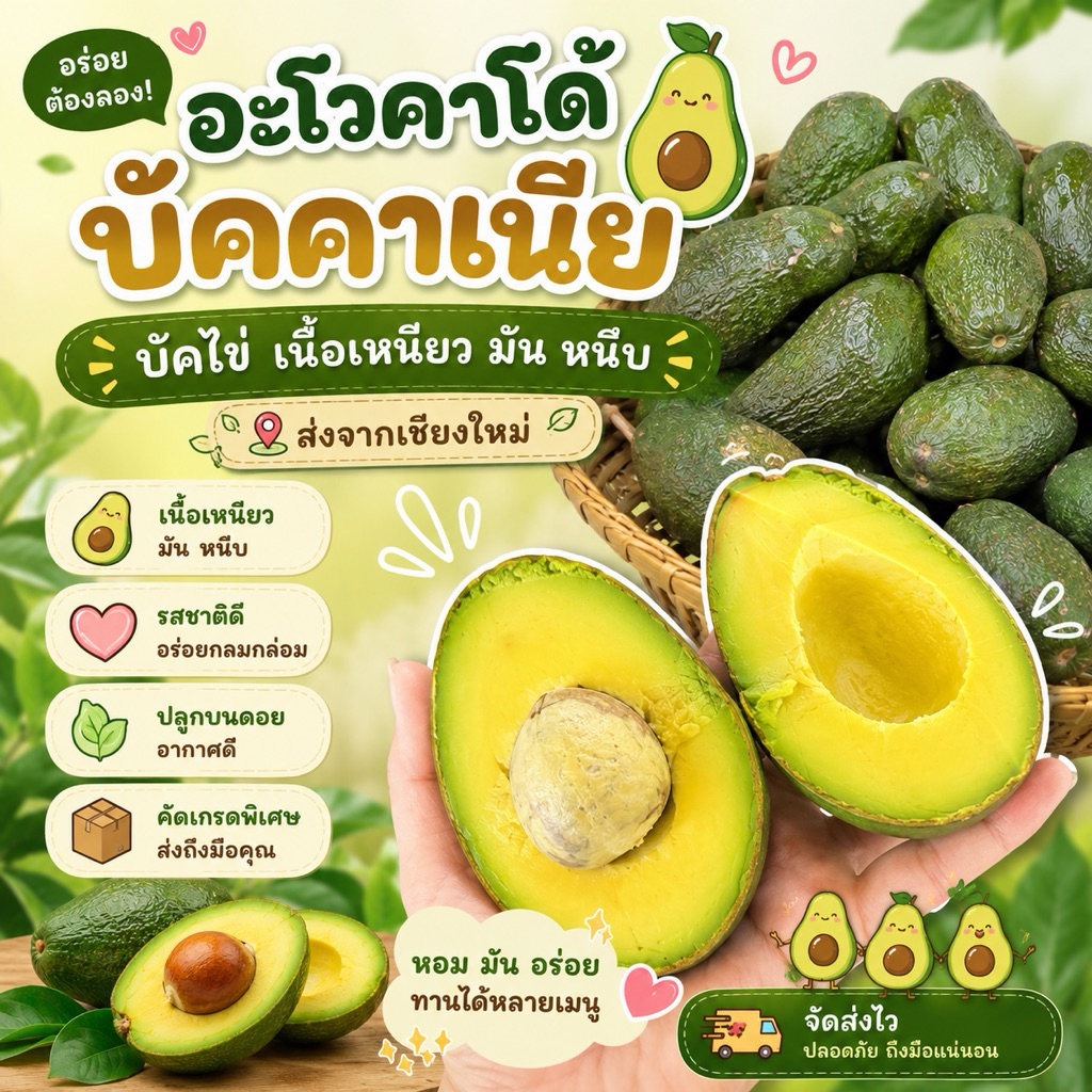 อะโวคาโด้#🥑🥑 ราคาสุดคุ้ม✅อร่อยทานง่าย ประโยชน์เยอะ สั่งเลย
