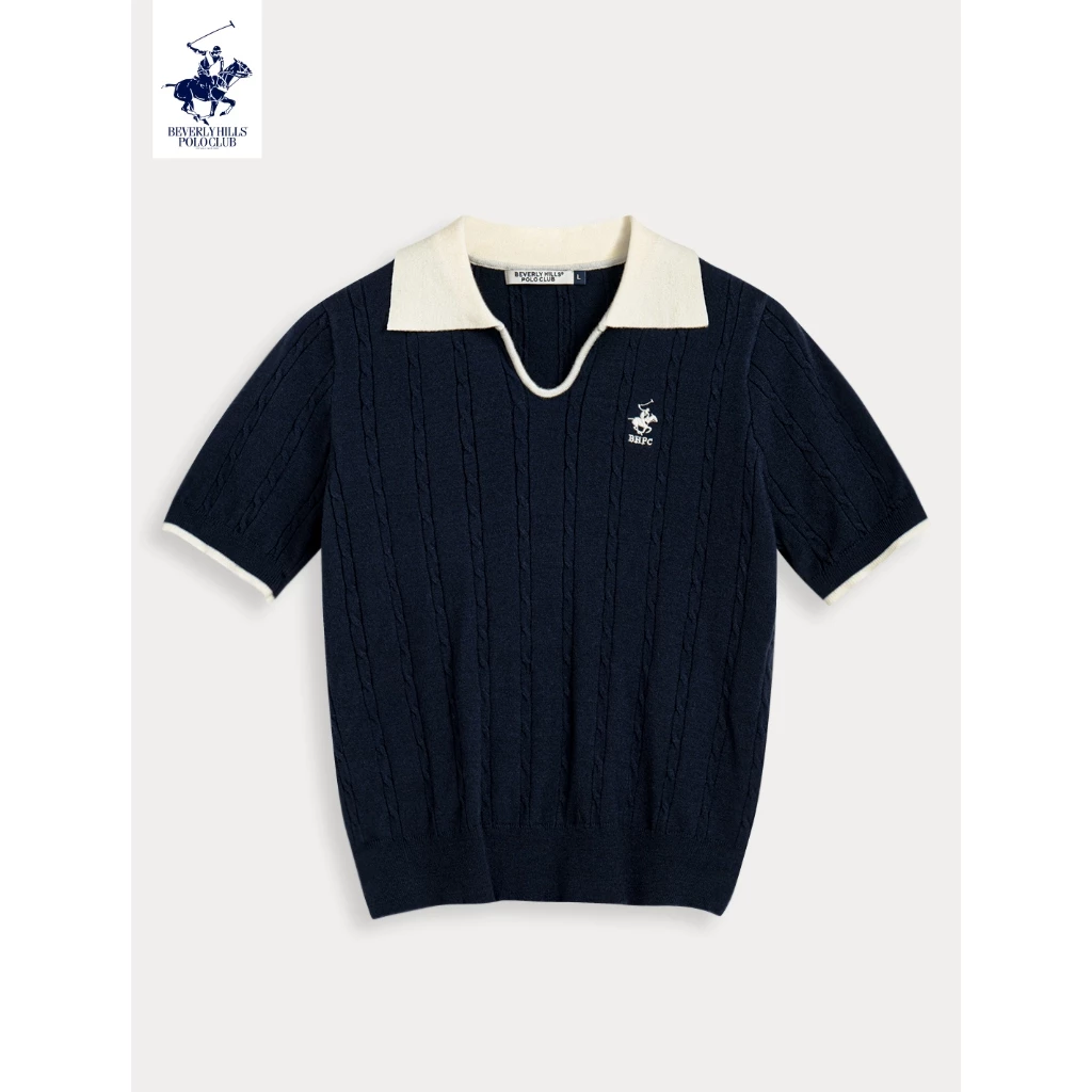 Beverly Hills Polo Club เสื้อโปโลไหมพรม แขนสั้น รุ่น LN2F020