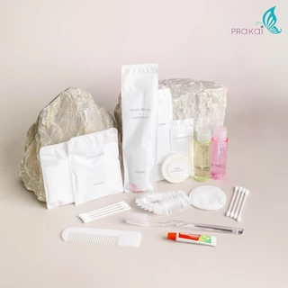 PRAKAIVANICH ชุด ของใช้โรงแรม แบบจัดเซ็ท【แพ็คละ 100 เซ็ท】ซองแบบประหยัด (ซองไฮเดน) สำหรับโรงแรม