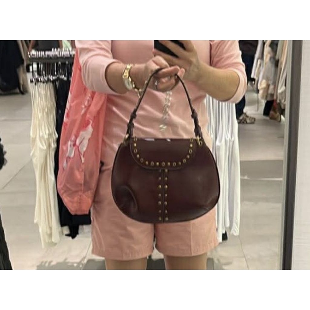 Zara bag กระเป๋า​สะพายข้าง​ผู้หญิง​ ป้ายห้อย