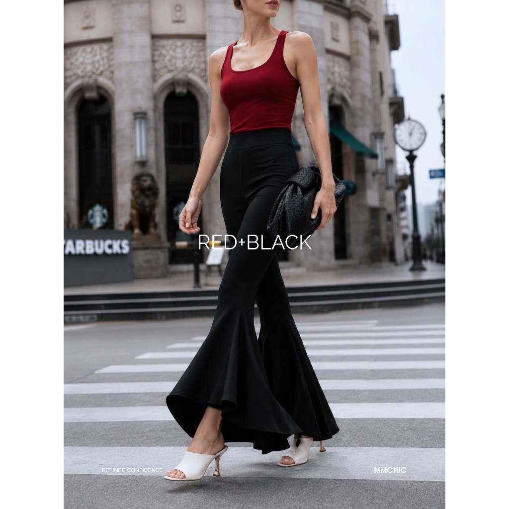 MMCHIC - FLUID FLARE PANTS