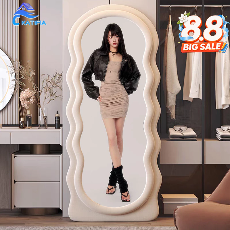 KATIFIA ดระจกเต็มตัว 170cm กระจกเต็มตัวใหญ่ มี 3 สี ร่างกายเต็มรูปแบ