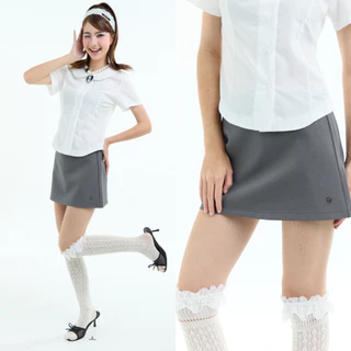 Bemingskirt100(S-2XL) - BEMING Mini Skirt - กระโปรงสั้นทรงเอดีไซน์เรียบแมตช์ได้ง่ายกับทุกลุค