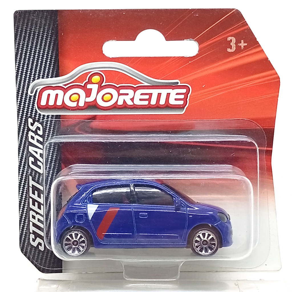 Majorette Renault TWINGO III - Red / White Stripes สีน้ำเงิน แบบล้อ 5U สเกล 1/54 (8 cm) Package แบบส