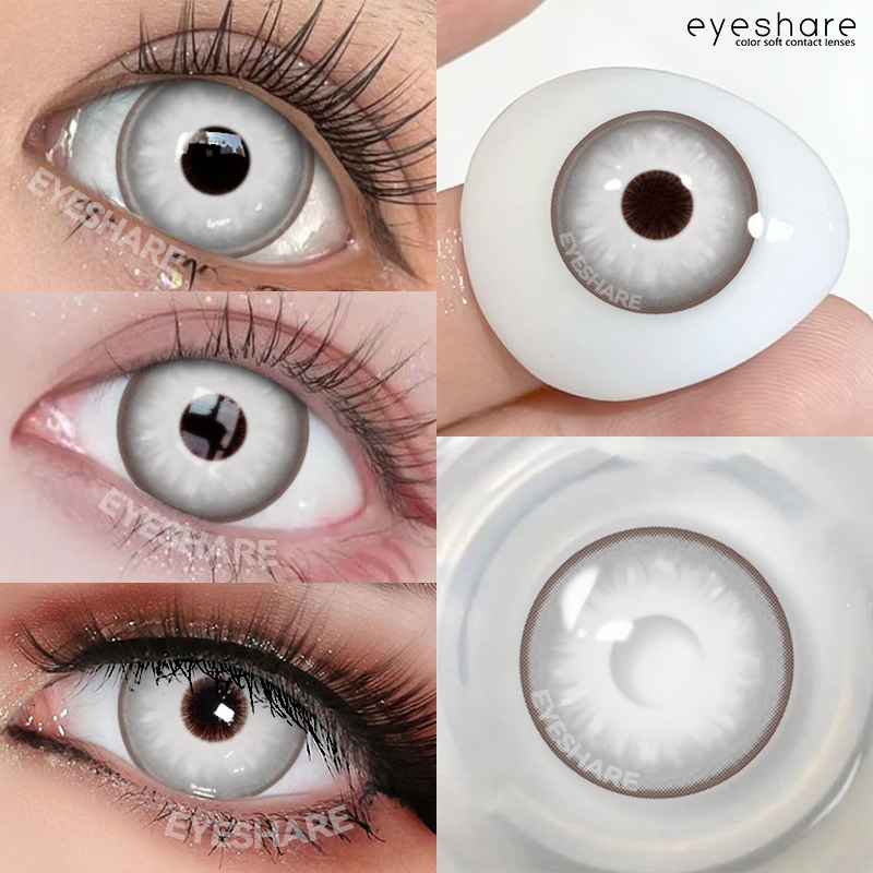 HD series เทา/ดำ คอนแทคเลนส์คอสเพลย์ คอนแทคเลนส์สี 14.5มม Halloween contact lens