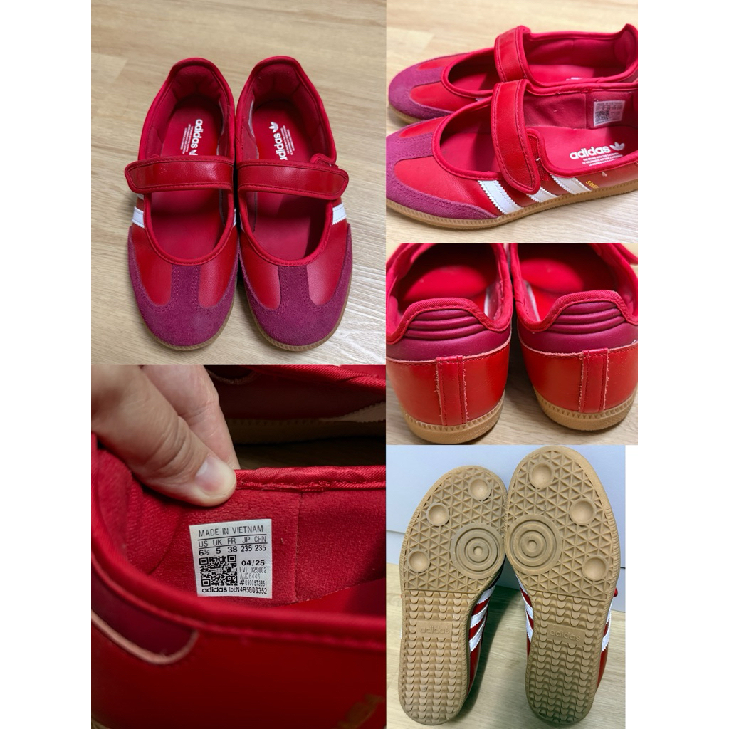 Adidas Samba Jane สีแดง มือสอง