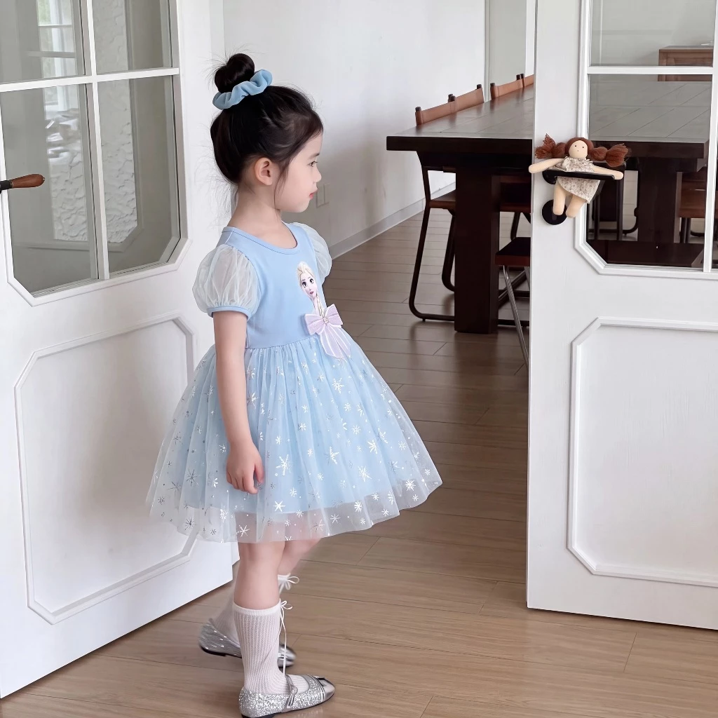 ใหม่ สาวชุดเจ้าหญิง ตาข่ายชุดเด็กผู้หญิง เสื้อผ้าเด็กผู้หญิง girl dress thumbnail 4