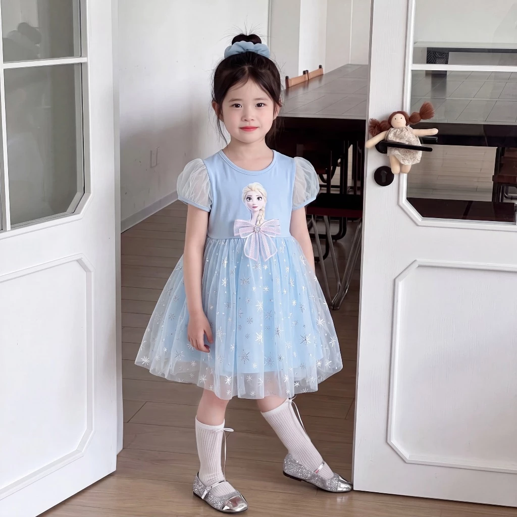 ใหม่ สาวชุดเจ้าหญิง ตาข่ายชุดเด็กผู้หญิง เสื้อผ้าเด็กผู้หญิง girl dress thumbnail 5
