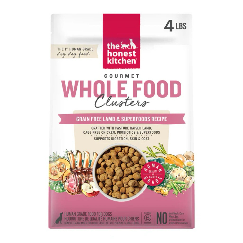 อาหารสุนัข The Honest Kitchen Whole Food Clusters สูตร Grain Free Lamb & Superfoods Recipe ขนาด 1.81