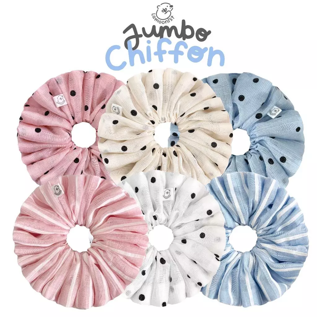 Lamoonist • JUMBO • CHIFFON • scrunchies