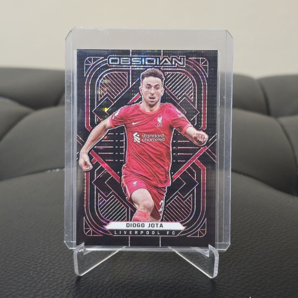 การ์ด Panini Obsidian 2021/22 Diogo Jota /26 Red Liverpool ของแท้ การ์ดฟุตบอล การ์ดนักบอล Football