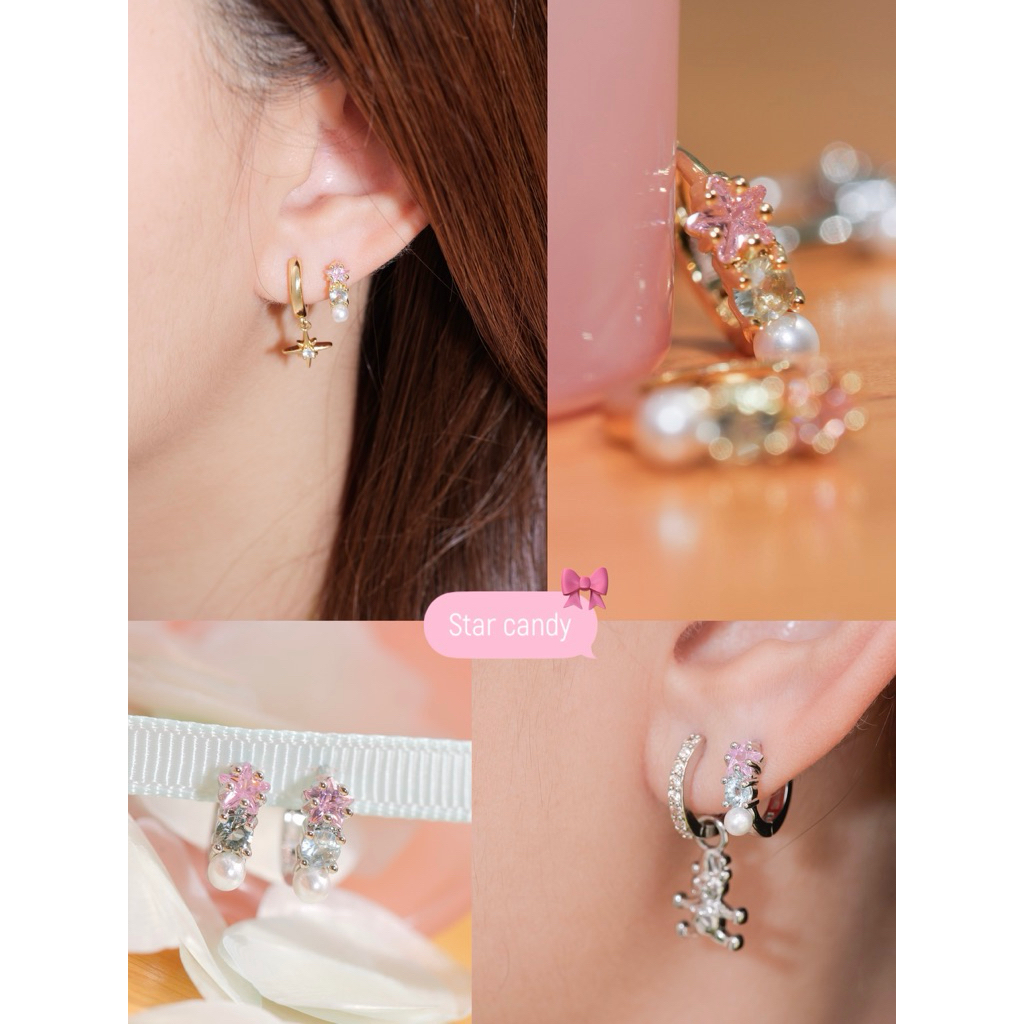 The Lucy star candy earrings ต่างหูดวงดาว