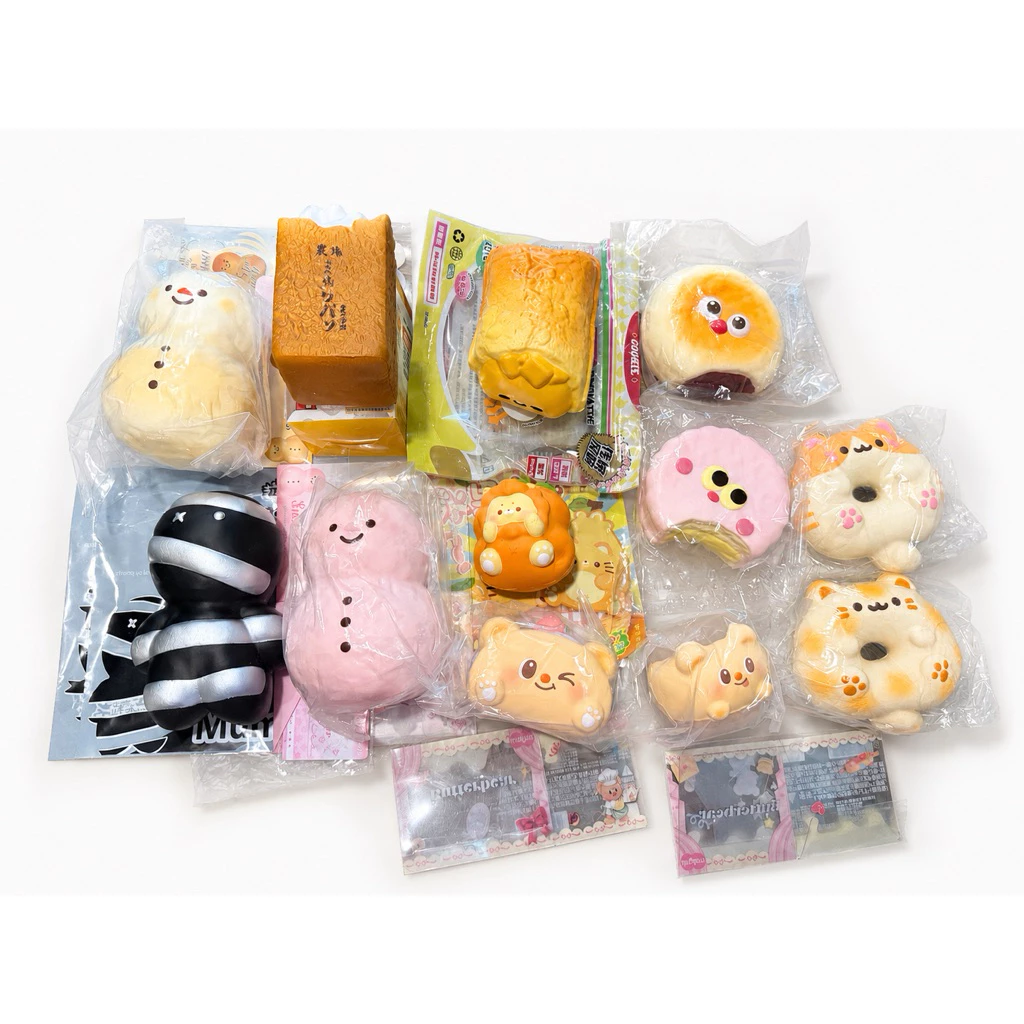 พร้อมส่ง สกุชชี่ Lisa/Ibloom/Mido/sweetbuns Squishy มือ 1 เนื้อสโลว์ บีบฟินมือ น่าสะสม