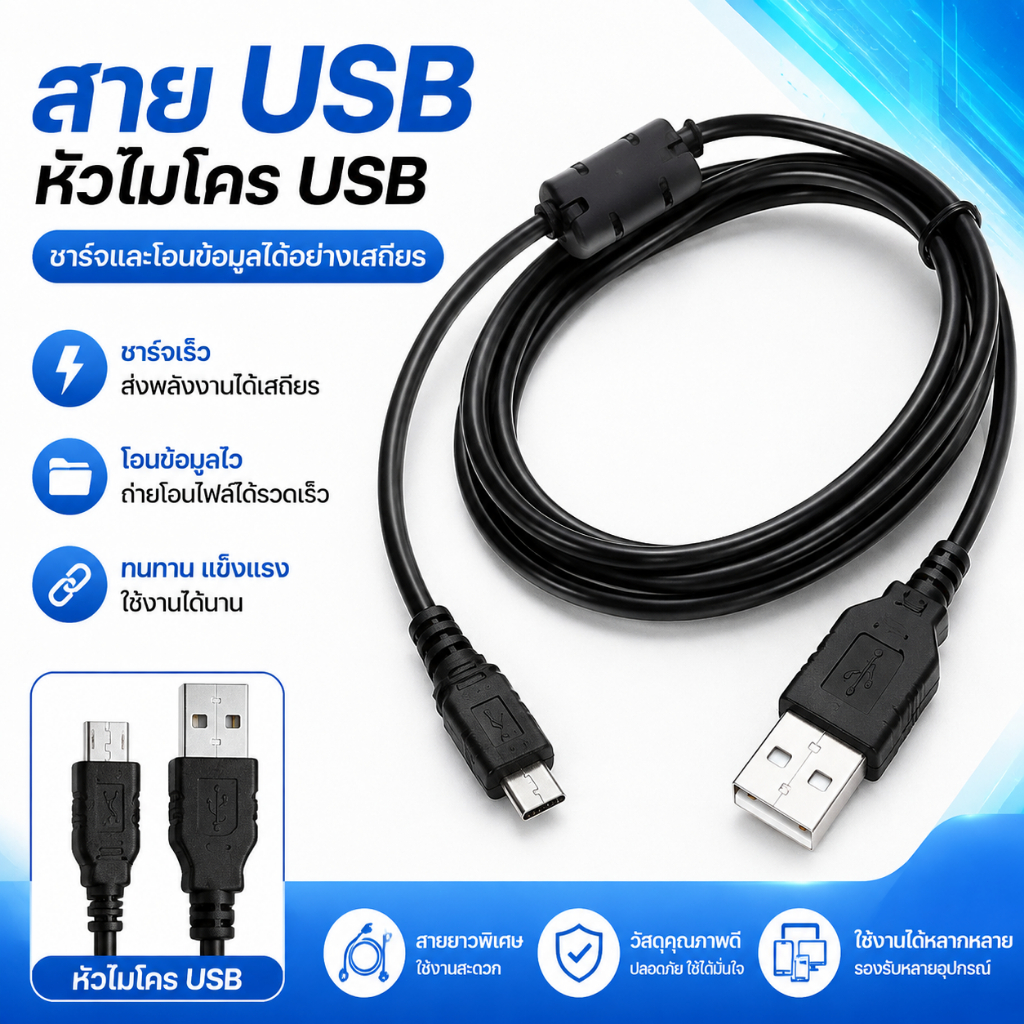LEMO-T สายชาร์จข้อมูล USB 5ft สำหรับ COOLPIX S2600 S2500 S3000 S3200 S4300 S6100 COD