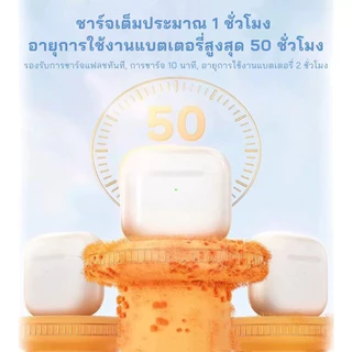 【ลูกค้าใหม่ราคา 1 บาท) (รับประกัน 5 ปี) หู ฟังบลูทูธไร้สาย สไตล์ใหม่ หูฟังไร้สายพร้อม ไมโครโฟน ลดเสียงรบกวน หูฟังบลูทูธ