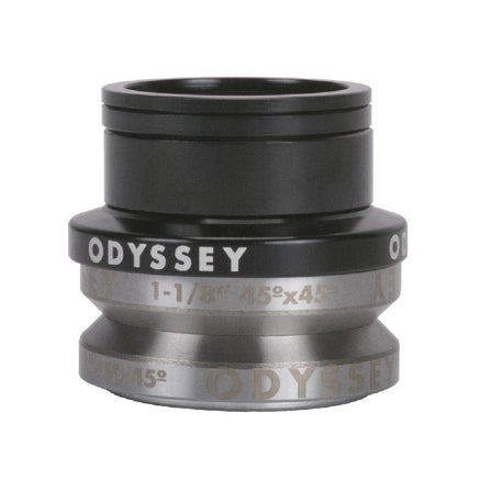 Odyssey Pro Headset สีดำ Black ชุดถ้วยคอจักรยาน BMX ฝัง Integrated 1-1/8 นิ้ว