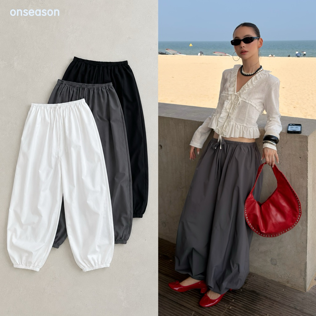 ONSEASON -  Soho Pants พร้อมส่ง กางเกงขายาวทรงบอลลูน