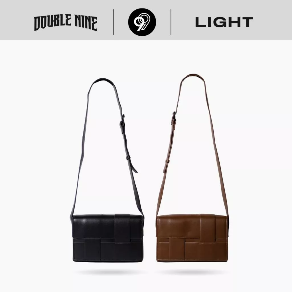 DOUBLE NINE : LIGHT BAG กระเป๋าสะพายข้างแบบสาน