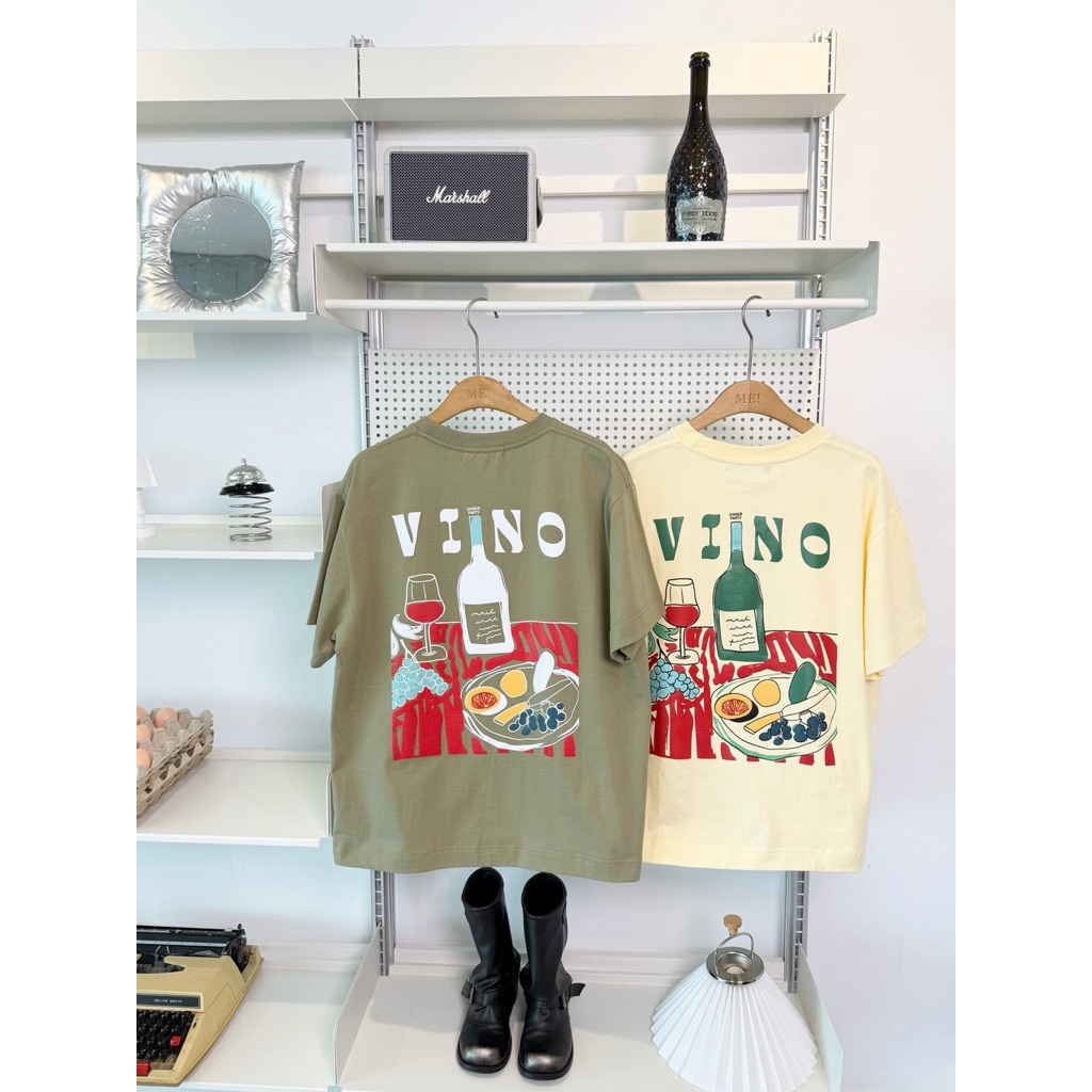 🔥 NEW 🔥 CALL ME AGAIN เสื้อ BOXY CMA.VINO.BOXY คอตตอน100% ใส่ได้ทุกวัน