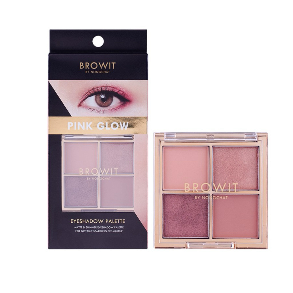 Browit Eye Palette อายพาเลท 1g x 4 สี [ Pink Glow ]