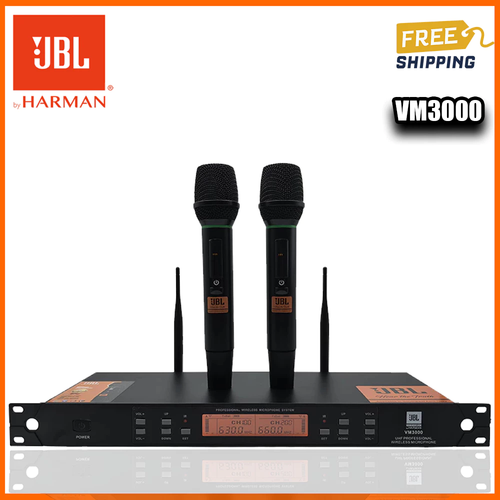 JBL VM3000 UHF Professional Stage Performance Microphone เหมาะสําหรับคาราโอเกะที่บ้าน
