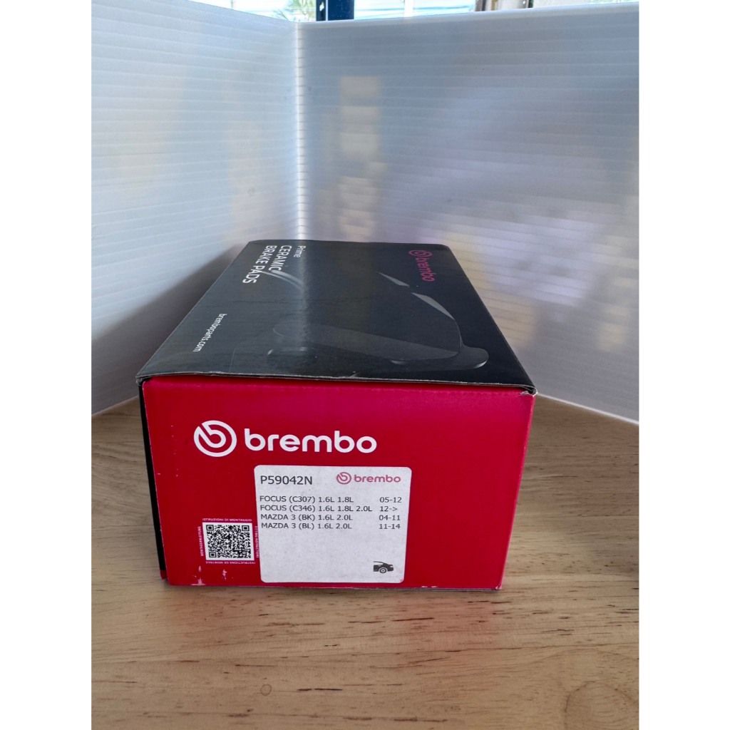 Brembo เซรามิก ผ้าเบรค คู่หลัง Ford Focus 1.6-2.0L ปี05-12ขึ้น Mazda 3 1.6-2.0L ปี04-14 P59042N