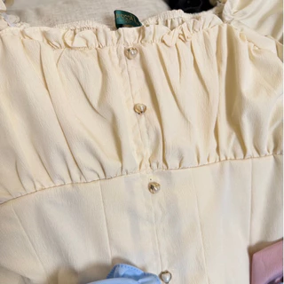 Maharani - Élégance Charm เสื้อคอเหลี่ยมแขนตุ๊กตา - อก 38-46 - #159