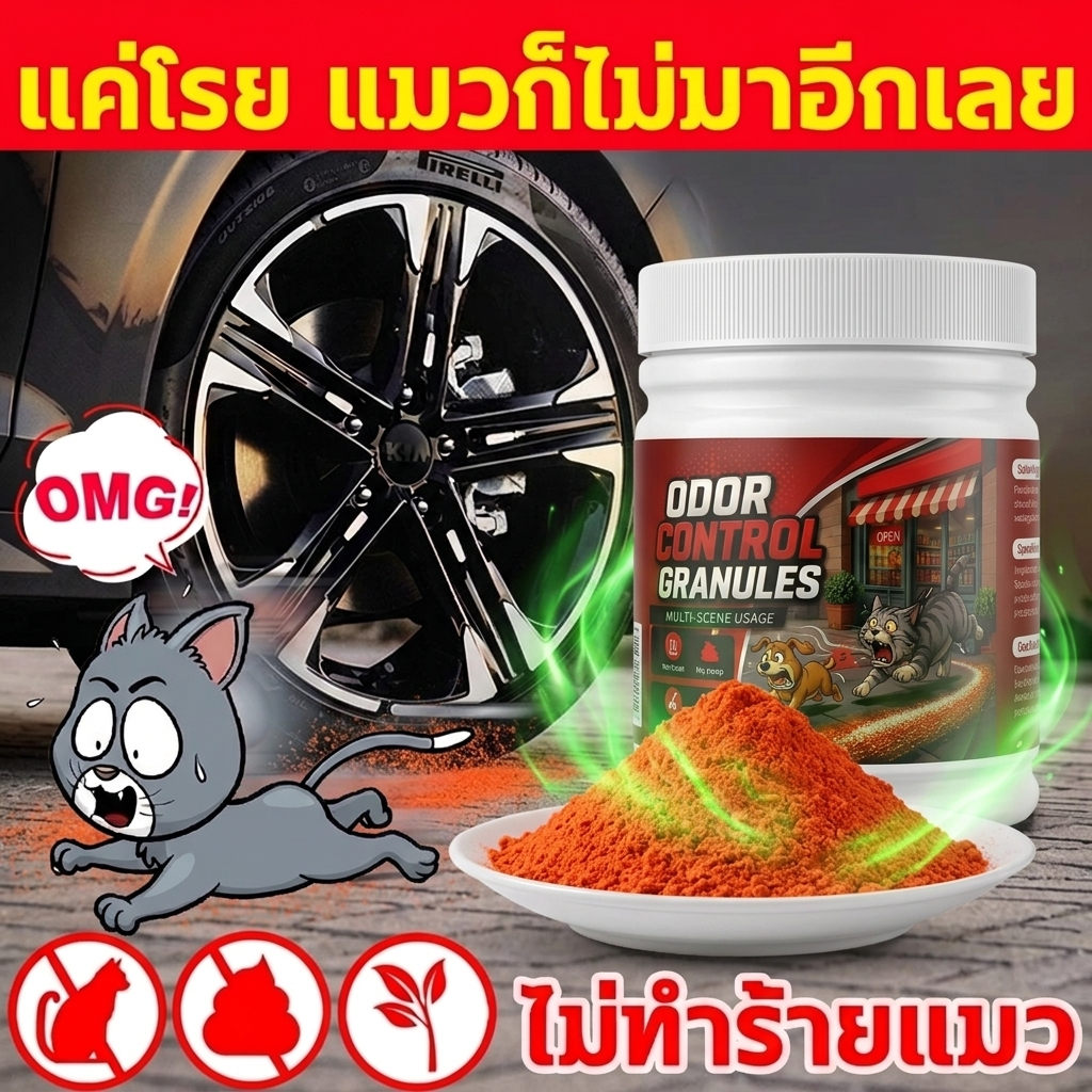 🐱🐱ไกลถึง 500 เมตร แมวไม่เข้าใกล้🐱🐱 BLC ผงไล่แมว ไล่แมวจร ไล่แมว ไล่สัตว์ 500g สเปรย์ไล่แมว ปลอดภัยสำหรับคนและสัตว์เลี้ยง