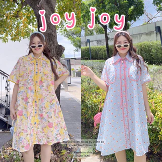 NITAAN💜(48)JOY JOY DRESS น้องจอยเวอร์ชันอัปเกรดเป็นผ้าคอตตอนมีซับในใส่ริบบิ้นอยากตัดสีสวยเหมือนเดิม