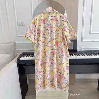 NITAAN💜(48)JOY JOY DRESS น้องจอยเวอร์ชันอัปเกรดเป็นผ้าคอตตอนมีซับในใส่ริบบิ้นอยากตัดสีสวยเหมือนเดิม