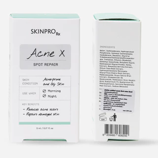 SKINPRO Rx Acne X Spot Repair 5ml ครีมลดปัญหารอยแผลจากสิว รอยแดง รอยดำ รอยแผล ลดการเกิดสิวซ้ำ