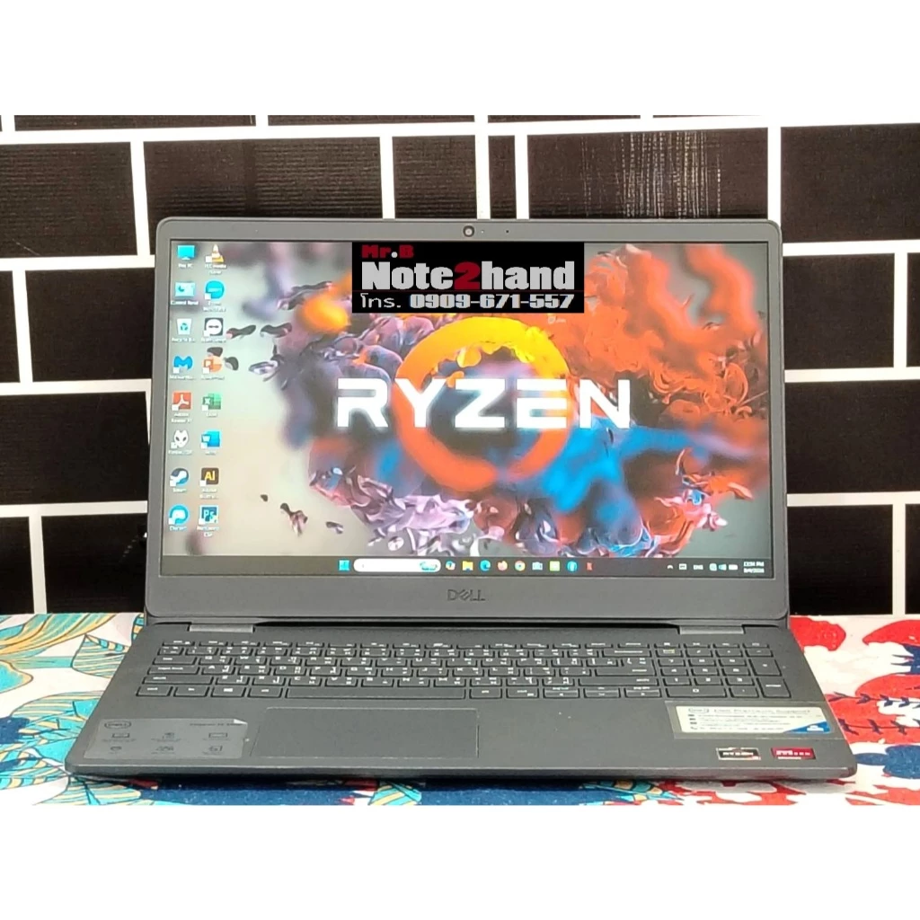 โน๊ตบุ๊คมือสอง DELL Ryzen 3 3250U จอ 15.6 นิ้ว แรม 8GB NVMe 256GB thumbnail 3