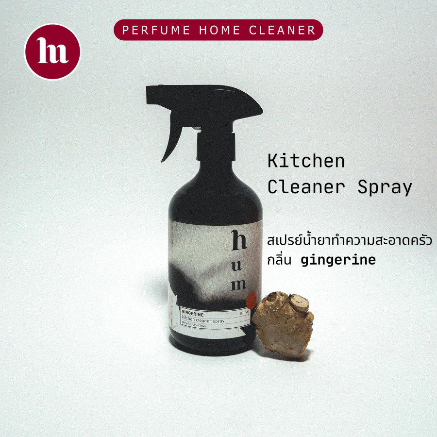 Hum - Kitchen Cleaner Spray สเปรย์น้ำยาทำความสะอาดครัว ขจัดคราบมัน รักษ์โลก ปลอดภัยกับเด็ก สัตว์เลี้ยง 500 มล.
