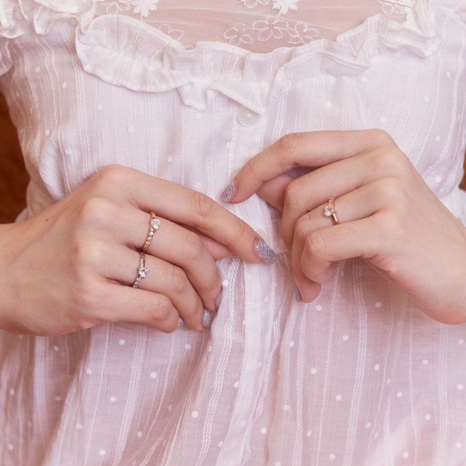 earika.earrings - little miss ring แหวนพลอยหัวใจ วัสดุสแตนเลส stainless steel เหมาะสำหรับคนแพ้ง่าย
