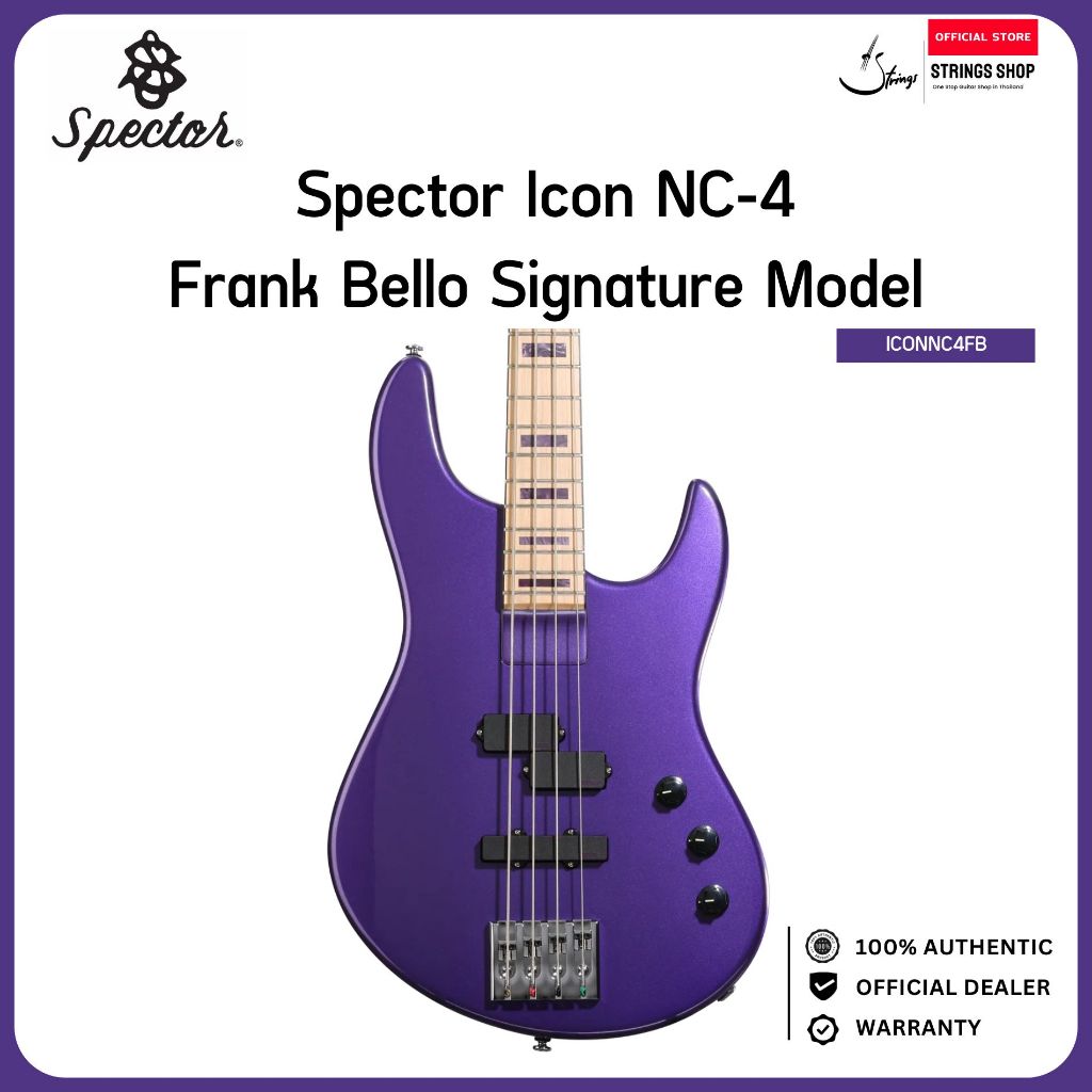 Spector Icon NC-4 Frank Bello Signature Model เบสไฟฟ้า 4 สาย
