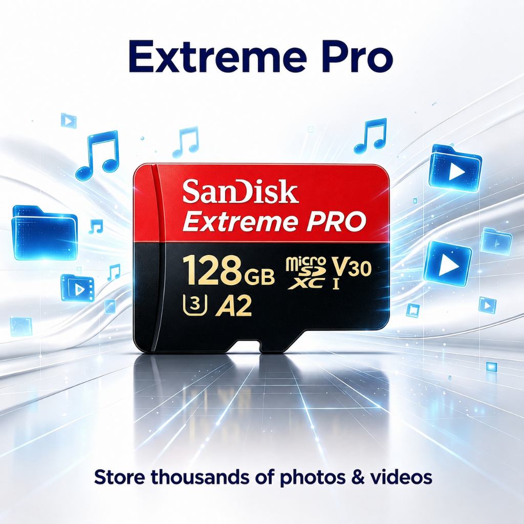 SanDisk Extreme Pro microSDXC 32GB/64GB/128GB/256GB/ 512GB/1T A2 (SDSQXCD) ความเร็วสูงสุด อ่าน 200MB/s เขียน 140MB/s