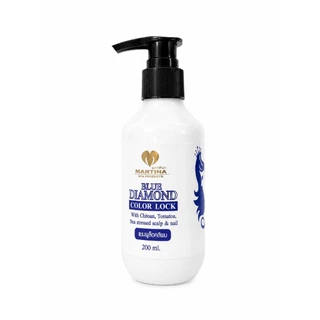 ของแท้💯 BLUE DIAMOND ชุดแชมพู + ครีมนวด ล็อคม่วง ลดไรส้มเหลือง ( 1ชุดมี 2ขวด ) ขนาดขวดละ 200ml.