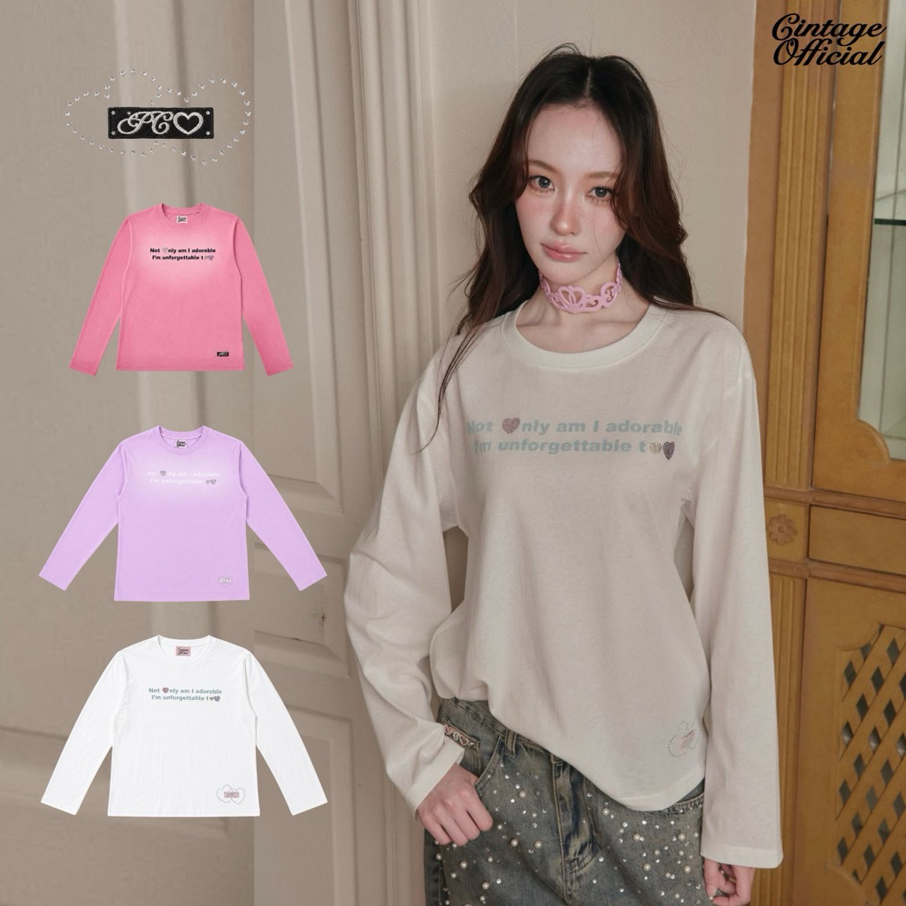 Cintage x Pimmmmss | CT2225 เสื้อแขนยาวคอกลมmonroe8735