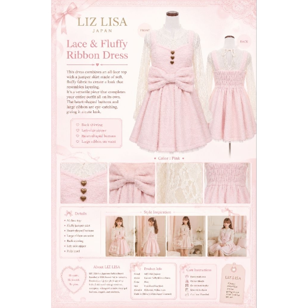Himekaji LIZ LISA WINTER COLLECTION DRESS