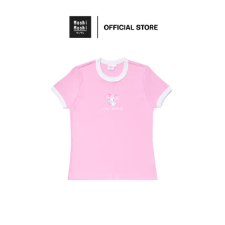 Moshi Moshi เสื้อยืดคอกลม เสื้อยืด ลาย Mymelody ลิขสิทธิ์แท้จากค่าย Sanrio รุ่น 6100007959-7972