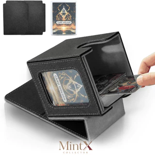 กล่องใส่การ์ด Deck Box หนัง PU มีช่องโชว์การ์ด ใส่ Toploader ได้ เหมาะสำหรับการ์ดสะสมและ TCG